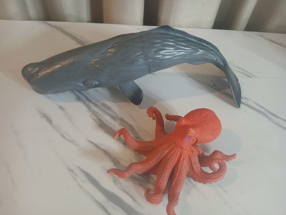 Learning Resources Whale  & Octopus Wildlife Sea Ocean Animal Figures